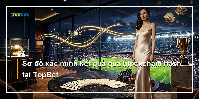 Blockchain Baccarat Topbet – Xác Minh Hash Minh Bạch 1 Sơ đồ xác minh kết quả qua blockchain hash tại TopBet