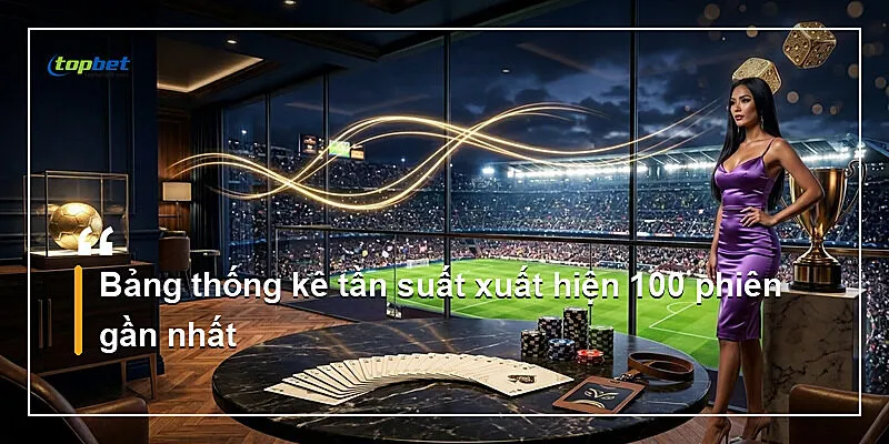 Bảng thống kê tần suất xuất hiện 100 phiên gần nhất