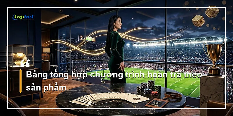 Bảng tổng hợp chương trình hoàn trả theo sản phẩm