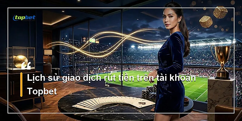 Lịch sử giao dịch rút tiền trên tài khoản Topbet