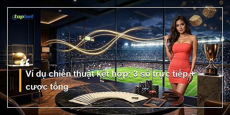Quay Số Kim Tài Topbet – Cược Số Và Màu Sắc 2 Ví dụ chiến thuật kết hợp: 3 số trực tiếp + cược tổng