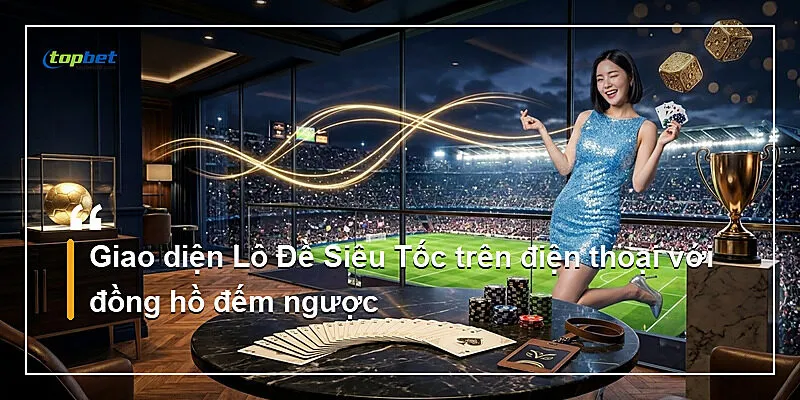 Lô Đề Siêu Tốc Topbet – Quay Thưởng Mỗi 45 Giây 3 Giao diện Lô Đề Siêu Tốc trên điện thoại với đồng hồ đếm ngược