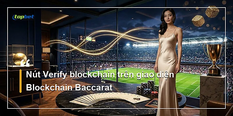 Blockchain Baccarat Topbet – Xác Minh Hash Minh Bạch 3 Nút Verify blockchain trên giao diện Blockchain Baccarat