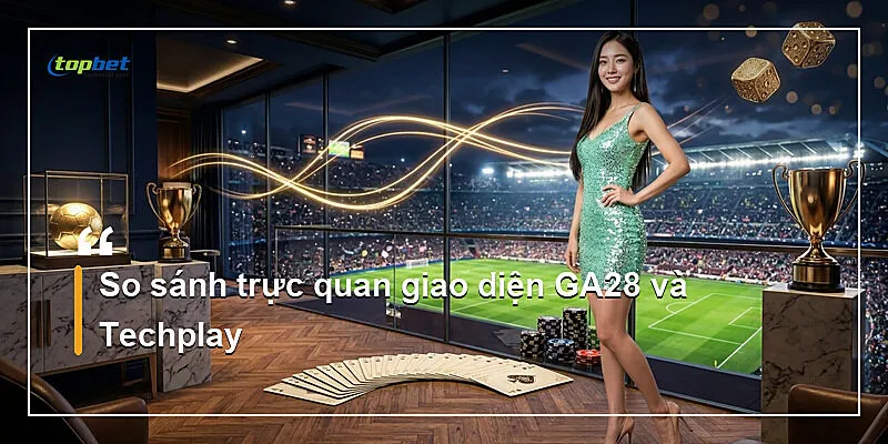 Đá Gà GA28 Topbet – Giao Diện Tối Giản Cho Mobile 3 So sánh trực quan giao diện GA28 và Techplay