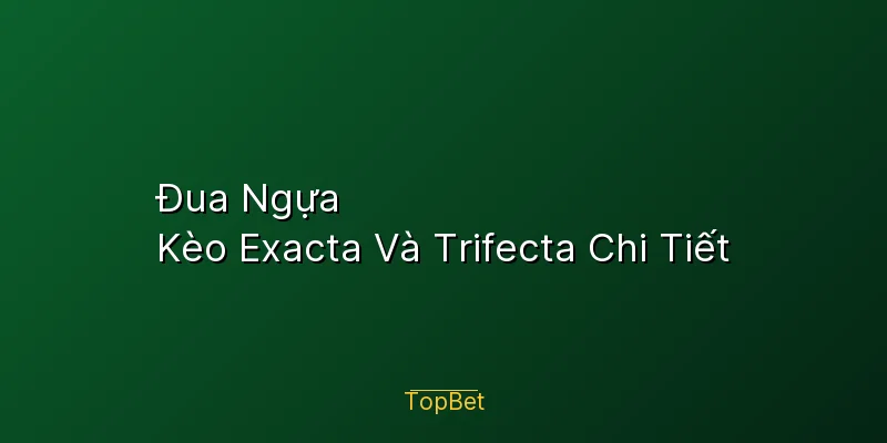Đua Ngựa Topbet – Kèo Exacta Và Trifecta Chi Tiết
